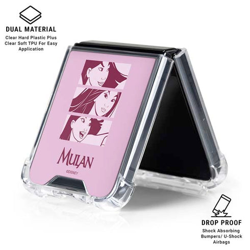 Disney Mulan Personalities Galaxy Z Flip6 Clear Case